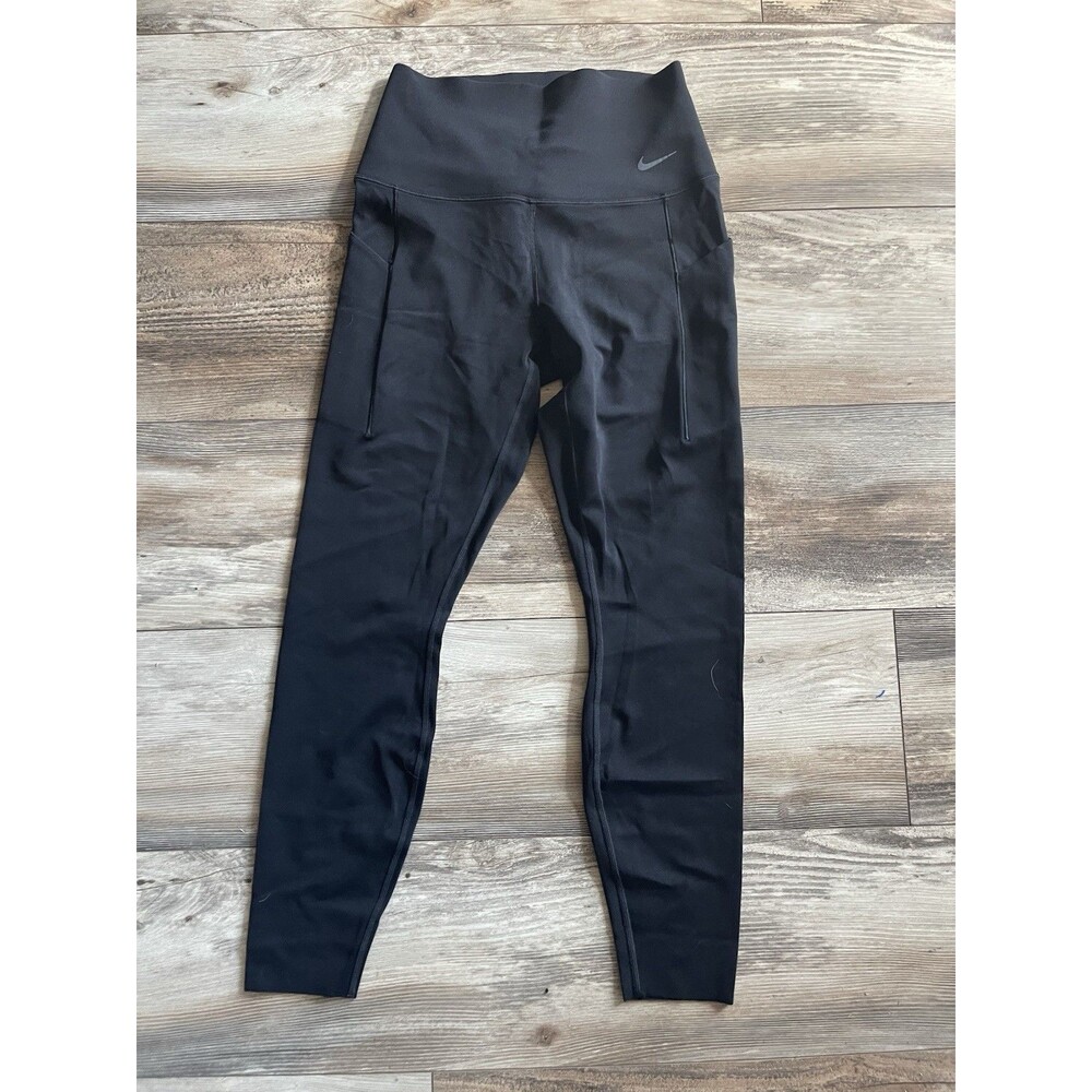Nike UNiversa Dri Fit Leggings 22" Inseam Black Yoga Size M Gym Jogging